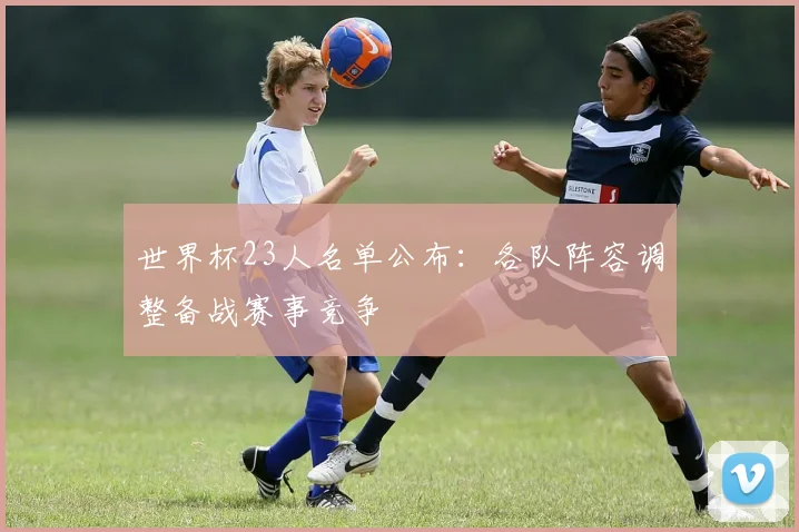 世界杯23人名单公布：各队阵容调整备战赛事竞争