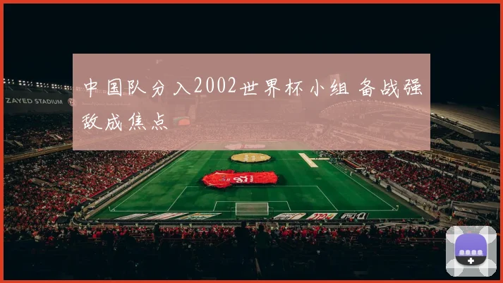 中国队分入2002世界杯小组 备战强敌成焦点